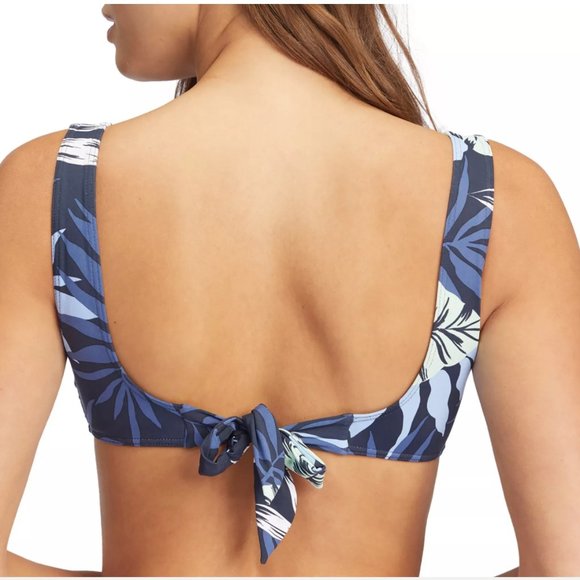 Roxy Women's Beach Classics Bralette Bikini Top Mood Indigo Large - Picture 3 of 13